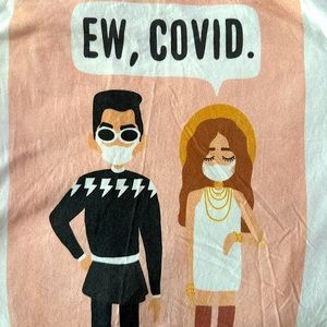 Schitt’s Creek NEW IN PACKAGE tee Size small. EW Covid. RIP Catherine 0’Hara
